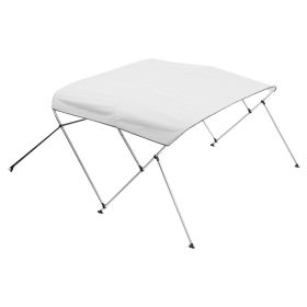 3 Bow Boat Bimini Tops 6 ft Long 600D Polyester Awning Canopy Light Grey
