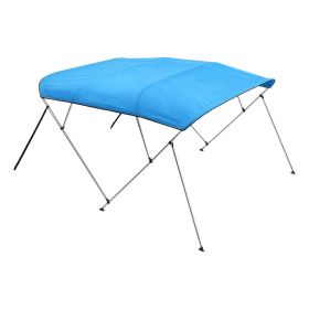 4 Bow Boat Bimini Tops 96"Lx(85"-90")W x 54"H Awning Canopy Pacific Blue
